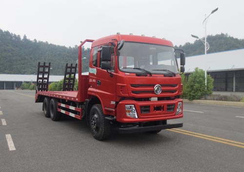 東風(fēng)特商后雙橋國(guó)五平板運(yùn)輸車EQ5258TPBFV挖掘機(jī)運(yùn)輸車